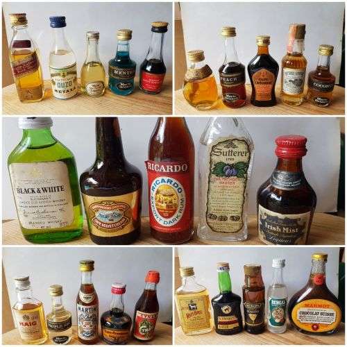 19 lots of 5 miniature bottles for your pub