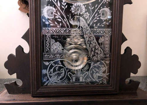 ANTIQUE ANSONIA GINGERBREAD MANTEL OR WALL CLOCK