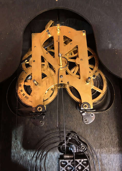 WOODEN WALL CLOCK, 30 DAY WINDING WITH PENDULUM