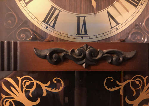 ANTIQUE RHYTHM WALL CLOCK, 30 DAY WINDING WITH PENDULUM