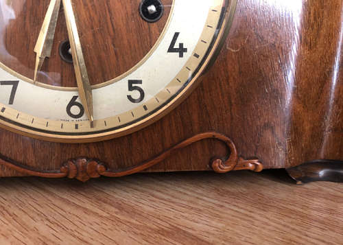 ANTIQUE JUNGHANS MANTEL CLOCK WESTMINSTER CHIME