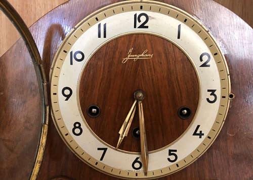 ANTIQUE JUNGHANS MANTEL CLOCK WESTMINSTER CHIME