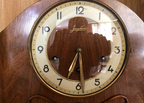 ANTIQUE JUNGHANS MANTEL CLOCK WESTMINSTER CHIME
