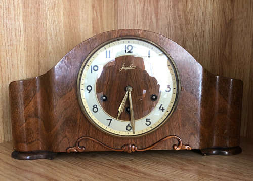 ANTIQUE JUNGHANS MANTEL CLOCK WESTMINSTER CHIME