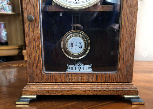 ANTIQUE MANTEL CLOCK, DUTCH WARMINK WUBA