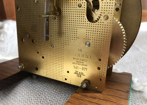 ANTIQUE MANTEL CLOCK, DUTCH WARMINK WUBA