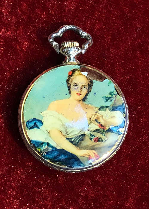 ANTIQUE LADIES POCKET WATCH EXACTUS, WINDING