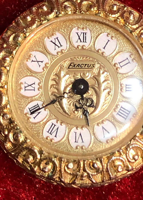 ANTIQUE LADIES POCKET WATCH EXACTUS, WINDING