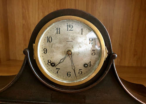 ANTIQUE ANSONIA MANTLE CLOCK, WORKING, CIRCA 1920