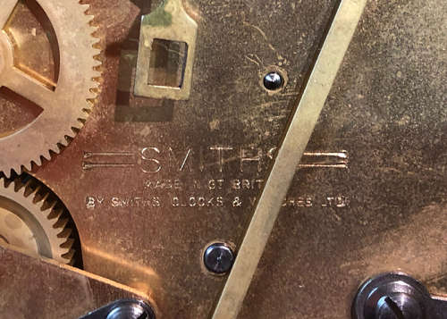 VINTAGE SMITHS DUAL CHIMING, 8 DAYS WINDING MANTLE CLOCK