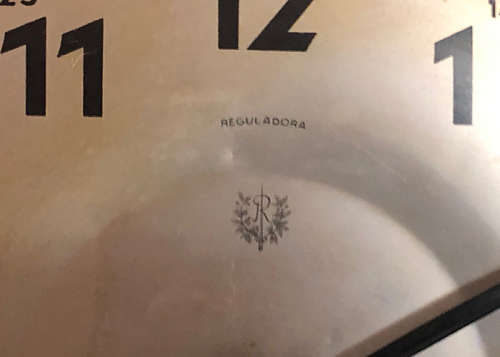 VINTAGE REGULATOR WALL CLOCK 8 DAYS WIND, WORKING