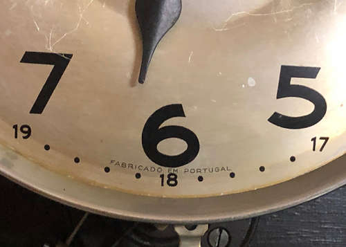 VINTAGE REGULATOR WALL CLOCK 8 DAYS WIND, WORKING