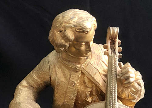 ANTIQUE FRENCH MANTEL CLOCK S. MARTI MEDAILLE DE BRONZE, 1870