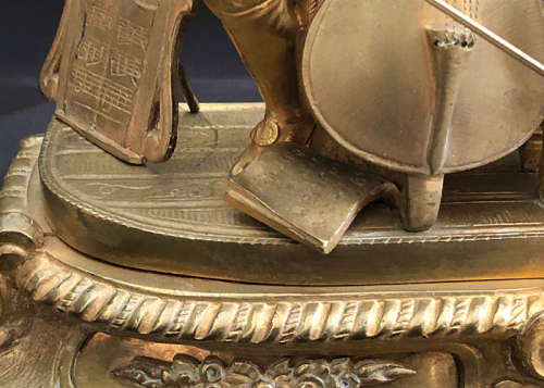 ANTIQUE FRENCH MANTEL CLOCK S. MARTI MEDAILLE DE BRONZE, 1870