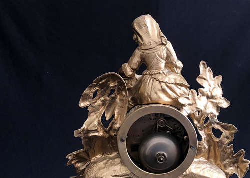 ANTIQUE JAPY FRERES MANTEL CLOCK. MEDAILLE D`HONNEUR, C 1855