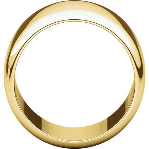 Gold Wedding Bands, Solid 9 ct D Shape 5mm Heavy Bands