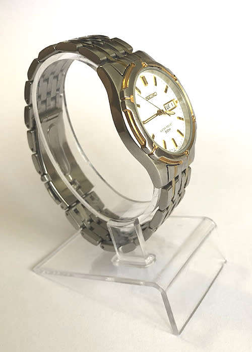 VINTAGE SEIKO MEN'S WATCH, 50 METER WATERPROOF, DUAL TONE, WORKING