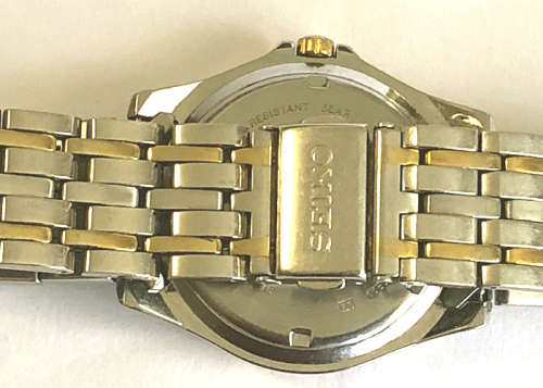 VINTAGE SEIKO MEN'S WATCH, 50 METER WATERPROOF, DUAL TONE, WORKING