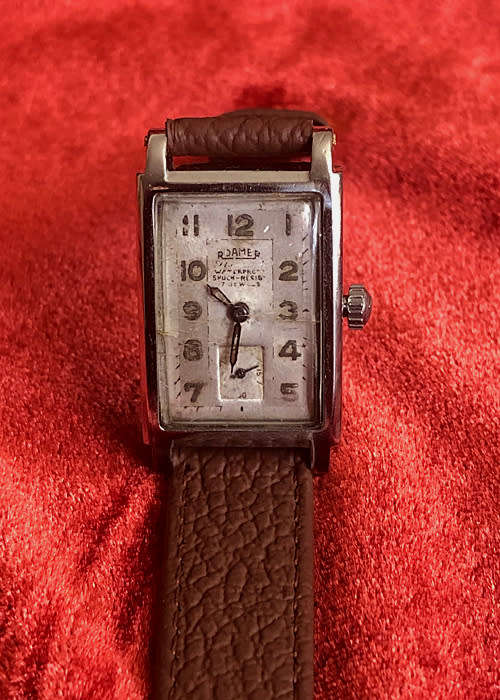 VINTAGE ROAMER TANK MEN'S WATCH CAL. MST 348 circa 1930, WORKING