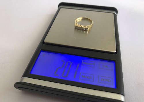 18 CT SOLID GOLD DIAMOND ETERNITY RING, 0.10 GENUINE DIAMONDS