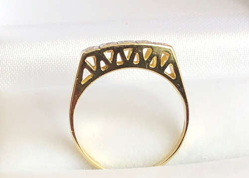 18 CT SOLID GOLD DIAMOND ETERNITY RING, 0.10 GENUINE DIAMONDS