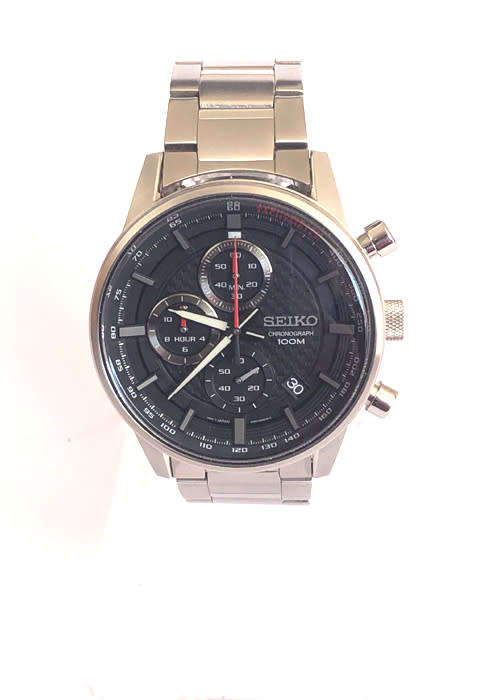 SEIKO CHRONOGRAPH MEN'S WATCH CAL. 8T67A 100 M WATERPROOF, LIKE NEW