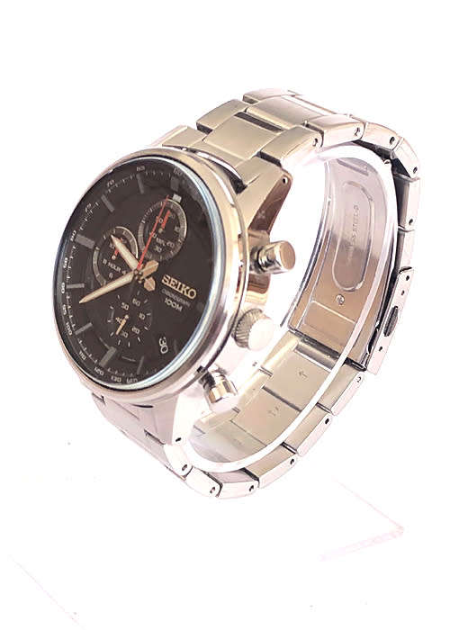 SEIKO CHRONOGRAPH MEN'S WATCH CAL. 8T67A 100 M WATERPROOF, LIKE NEW