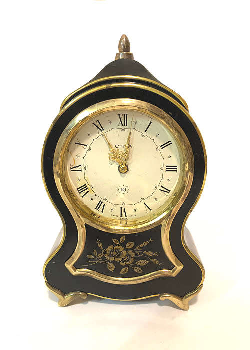 VINTAGE CYMA ALARM CLOCK 15 JEWELS MECHANICAL WINDING SWISS MADE CIRCA 1940