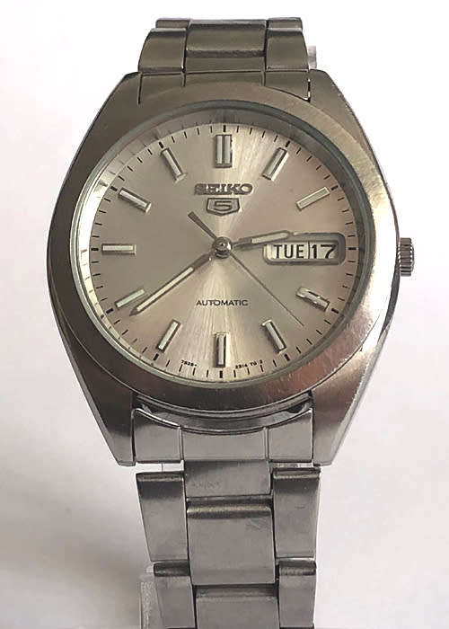 SEIKO 5 AUTOMATIC MEN'S WATCH, DAY & DATE