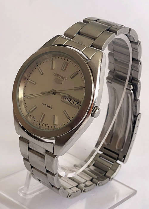 SEIKO 5 AUTOMATIC MEN'S WATCH, DAY & DATE