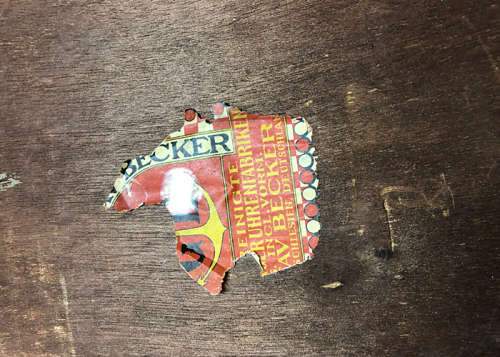 ANTIQUE GUSTAV BECKER WALL CLOCK 1914, VERY GOOD CONDITIONS