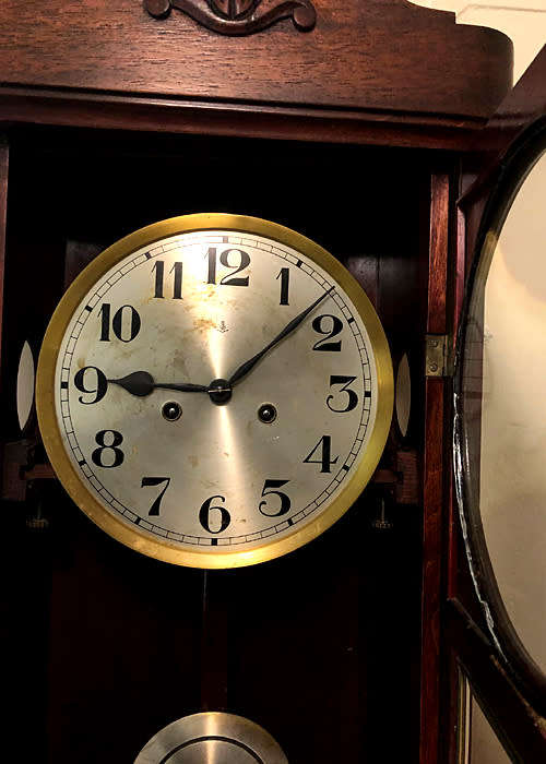 ANTIQUE GUSTAV BECKER WALL CLOCK 1914, VERY GOOD CONDITIONS