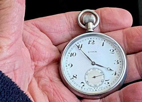 ANTIQUE CYMA TAVANNES POCKET WATCH CA 1930