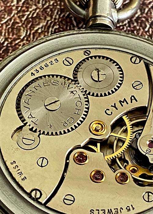 ANTIQUE CYMA TAVANNES POCKET WATCH CA 1930