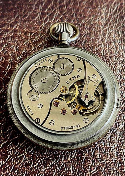 ANTIQUE CYMA TAVANNES POCKET WATCH CA 1930