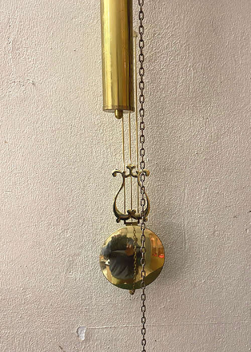 Kundu Skeleton Wall Clock, German Made, 8 days Weight Driven