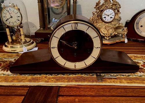 Antique German Made Mantel Clock, Westminster Chime, 8 days winding