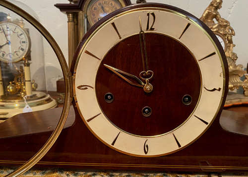 Antique German Made Mantel Clock, Westminster Chime, 8 days winding