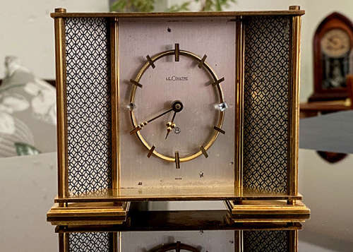 Lot of 4 Rare Vintage Swiss Table Clocks, Le Coultre, ImHof, Turler, Swiza  for Repairs or Spares