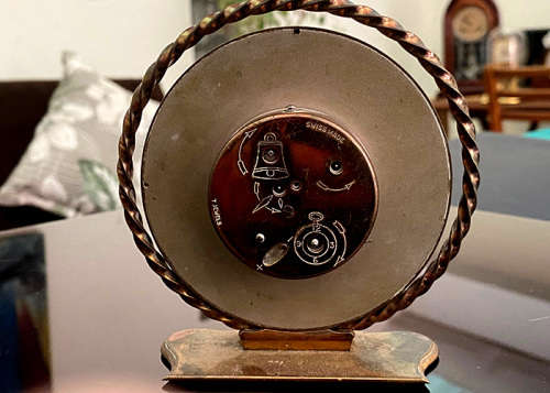 Lot of 4 Rare Vintage Swiss Table Clocks, Le Coultre, ImHof, Turler, Swiza  for Repairs or Spares