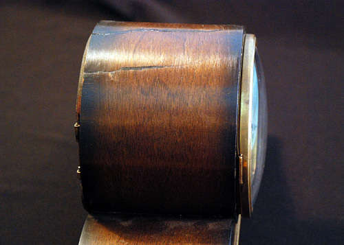 German Made Cyrano Mantel Clock, 8 Days Winding, Chiming Half and Full Hour