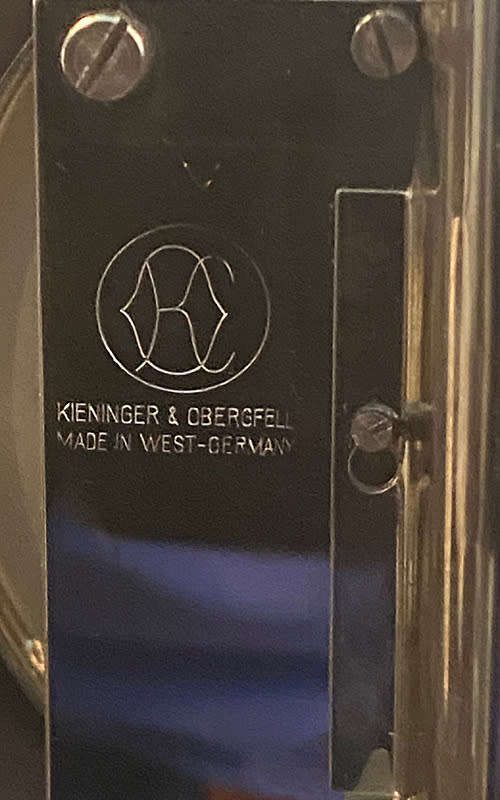 Big Kundo (Kieninger and Obergfell) 400 Day Winding Anniversary Mantel Clock, Chrome,Serviced