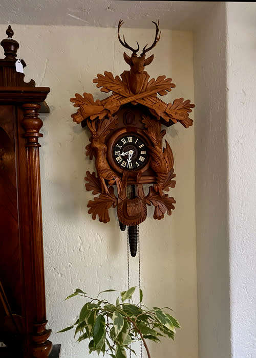 Very Big Antique Cuckoo Clock from West Germany, 24 Hour Winding, Like New