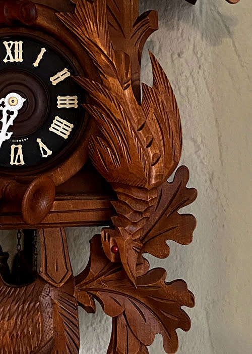 Very Big Antique Cuckoo Clock from West Germany, 24 Hour Winding, Like New