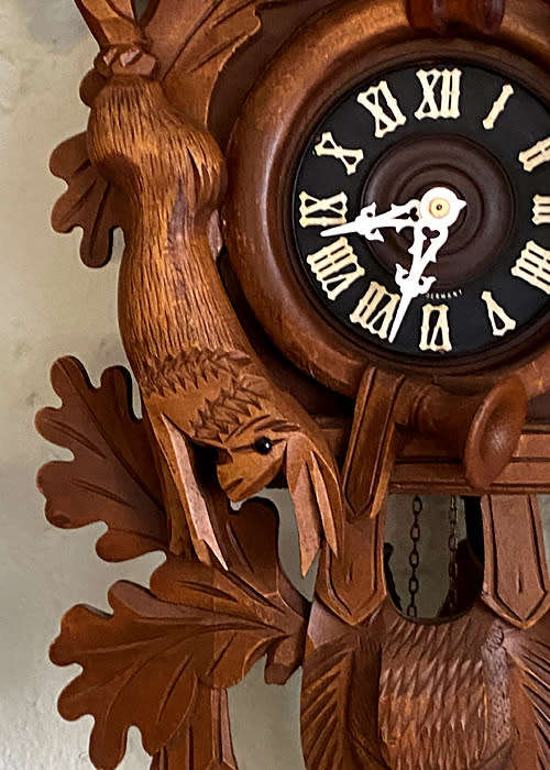 Very Big Antique Cuckoo Clock from West Germany, 24 Hour Winding, Like New