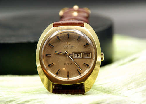 Vintage Certina DS2 Automatic Turtle, Men`s Watch KF 25-652, Day Date