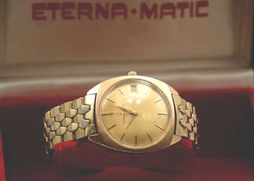 Vintage Eterna Matic 3000 Automatic Men`s Watch, cal. 1456 U, Good Working Conditions