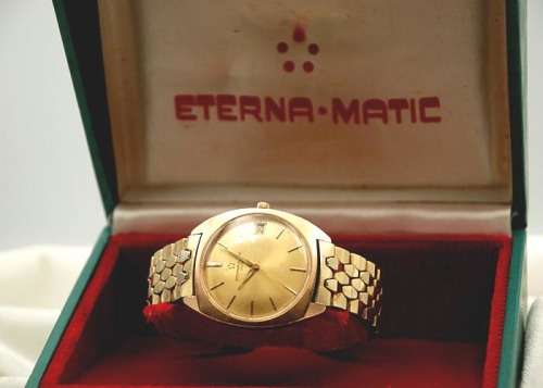 Vintage Eterna Matic 3000 Automatic Men`s Watch, cal. 1456 U, Good Working Conditions