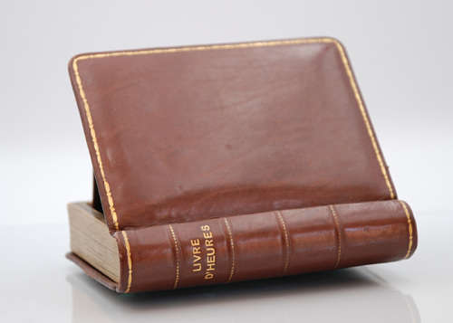 Vintage IMHOF Livre D`Heurs Rare Travel Alarm Clock, 15 Jewels, circa 1930