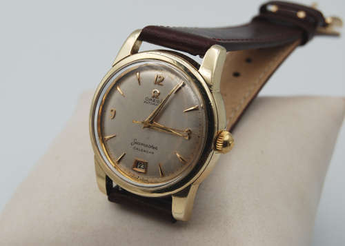 Omega Seamaster Calendar Automatic Bumper Vintage Men`s Watch, 1954 Good Working Conditions